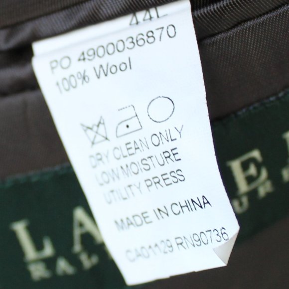 Lauren Ralph Lauren Tweed Blazer 100% Wool Great Cond. Size 44 long - Picture 11 of 11